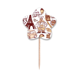 thumbnail image 1 of Comida Cocina Francia Torre Eiffel Selección de pastelitos Star lable Flag en palillos de dientes, 1 of 3