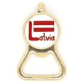 thumbnail image 1 of Letonia bandera nacional rojo patron Botellas de cerveza, abrelatas de acero inoxidable., 1 of 3