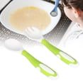 thumbnail image 4 of Baby Fork Spoon, Silicone Bendable Rounded Tip Training Spoon Baby Utensils Set With Case For Self Feeding Blue,Pink,Green, 4 of 8