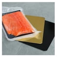 thumbnail image 2 of Smoked Salmon Boards 6x8 Inch - Silver Food Boards - Charcuterie & Deli Platters - 50 Pack Disposable Appetizer Trays - Bakery Display Boards, 2 of 2