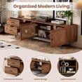 thumbnail image 5 of Entertainment Centers, 78 inch Modern TV Stand for TVs up to 85", Entertainment Center with Deep Drawers & Cable Management, Soft-Closing Hinges, Solid Wood Legs for Living Room, 5 of 25