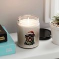thumbnail image 5 of Hello Winter Rottweiler Frosty Morning Walk Welcome Snowy Christmas Soy Wax Candle Rottie Dog Lover Gifts Idea 9oz White Birch & Black Pepper Candle - 02018, 5 of 5