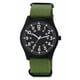 thumbnail image 1 of Reloj de cuarzo para hombre con correa de nailon, movimiento de cuarzo analógico para un estilo casual sencillo. Verde, 1 of 9