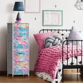 thumbnail image 2 of Sorbus 6-Drawer Fabric Dresser for Kids - Tall Storage Tower, Closet Organizer with Steel Frame & Wood Handles for Nursery, Playroom & Bedroom, Tie-Dye Rainbow, 2 of 6