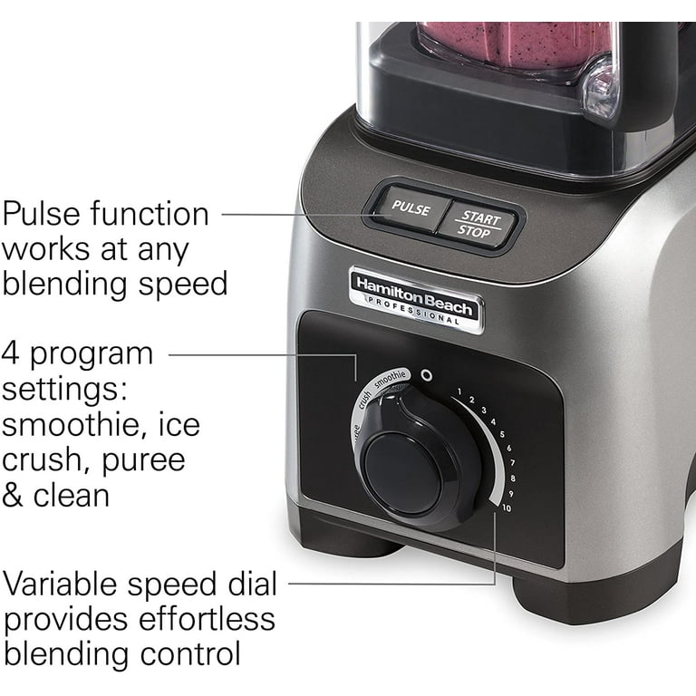 Hamilton Beach Professional 1500 W Blender, Quiet Shield, 32 oz