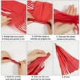 thumbnail image 5 of Tissue Paper Tassels Garland for Independence Day Party Banner Decorations Mixed Color 340x240x0.2mm, 5 of 5