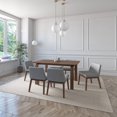 thumbnail image 3 of Juego de Comedor de Madera con 6 Sillas Tapizadas para 6 Personas, Mesa y Sillas para Comedor y Cocina, Midtown Concept Amalfi, Nogal y Gris Claro, 3 of 5