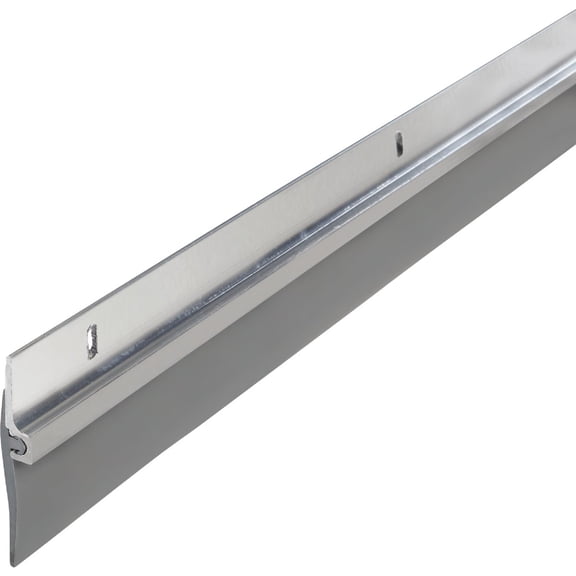 M-D Building Products 5629 [,] 36In Long x 1-1/4In High Aluminum, Silver Door Bottom & Sweep