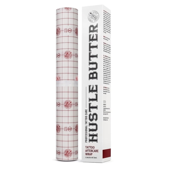 Envoltura para tatuajes Hustle Butter Second Skin, 25 cm x 2 m, transparente