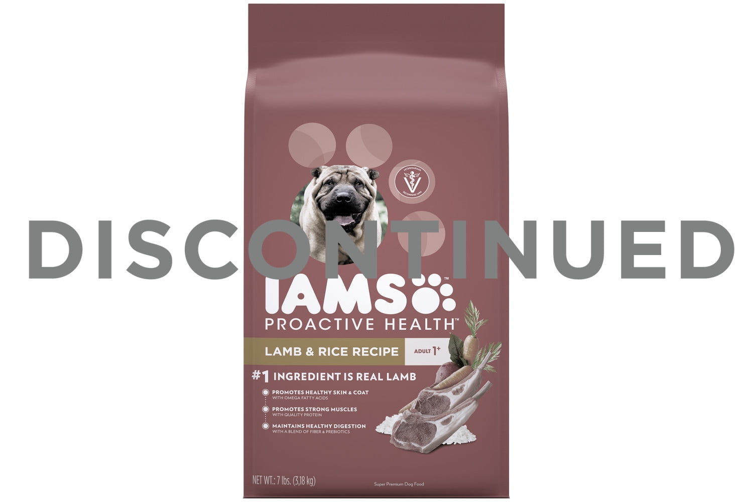 IAMS PROACTIVE HEALTH Adult Dry Dog Food Lamb and Rice, 7 lb. Bag