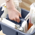thumbnail image 6 of Portable Multi-Compartment Storage Tote, Plastic Divided Organizer with Handle, Small Household Supply Sorting Basket for Bathroom Kitchen Cosmetics Tools Craft, 6 of 6