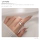 thumbnail image 4 of GOOHOCHY Anillo abierto de gato, anillo ajustable de gato, anillo de animal gato, lindo anillo abierto para mujer, 4 of 6
