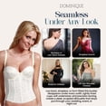 thumbnail image 3 of Dominique Chopper Lace Strapless Bustier – Convertible Low Back Design, Cotton Lined Support (#8739) – Lingerie for women, 3 of 4