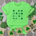 thumbnail image 2 of Besolor T-Shirts de la Saint-Patrick pour Femmes Été Col Rond Manches Courtes Tuniques Tops Décontractés Blouse Graphique Ample, 2 of 6