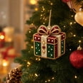 thumbnail image 7 of Christmas Diamond Ornaments, Diamond Art Kits for Adults, Pearl Wooden Hanging Pendant DIY Craft Kit, Xmas Tree Decoration Home Party Gift for Adults, 7 of 7
