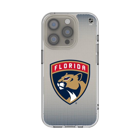 Florida Panthers Linen Logo iPhone Clear Case