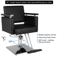 thumbnail image 6 of Zimtown Hydraulic Barber Chair, 360Â°Swivel Heavy Duty Beauty Salon Chair, with Footrest, Wooden Armrest, for Hair Cutting, Styling, 6 of 11