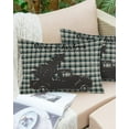 thumbnail image 6 of Merry Christmas Throw Pillow Cover,Farm Truck Xmas Tree Buffalo Plaid Rectangle Decorative Pillow Case Protector Soft Cushion Cover Lumbar Pillowcase for Couch Sofa Bedroom Car Chair Decor 24x36 Inch, 6 of 8