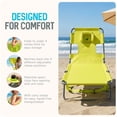thumbnail image 3 of Ostrich The Original Chaise Lounge Beach Chair and Custom Fitted Towel Cover, 3 of 12