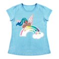 thumbnail image 1 of Playera Para Niña Mattel Barbie Cuello Redondo Manga Corta Talla 8 Azul Cielo, 1 of 2