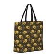 thumbnail image 2 of Sigee Cute Cartoon Bees Print Large Capacity Zippered Tote Bag - Durable, Stylish and Versatile for Everyday Use, 2 of 9