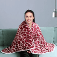 thumbnail image 3 of AUQ Heated Shawl Machine Wash & Spin Dry Heated Throw Blanket Cordless High-Temperature Shutdown Protection Portable Heated Blanket Red, 3 of 4