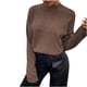 thumbnail image 1 of Puntoco Suéter Moda Mujer e Invierno Casual Botón Cuello Redondo Manga Color Sólido Suéter Tops Blusa Navidad Liquidación Puntoco Puntoco-3884, 1 of 6