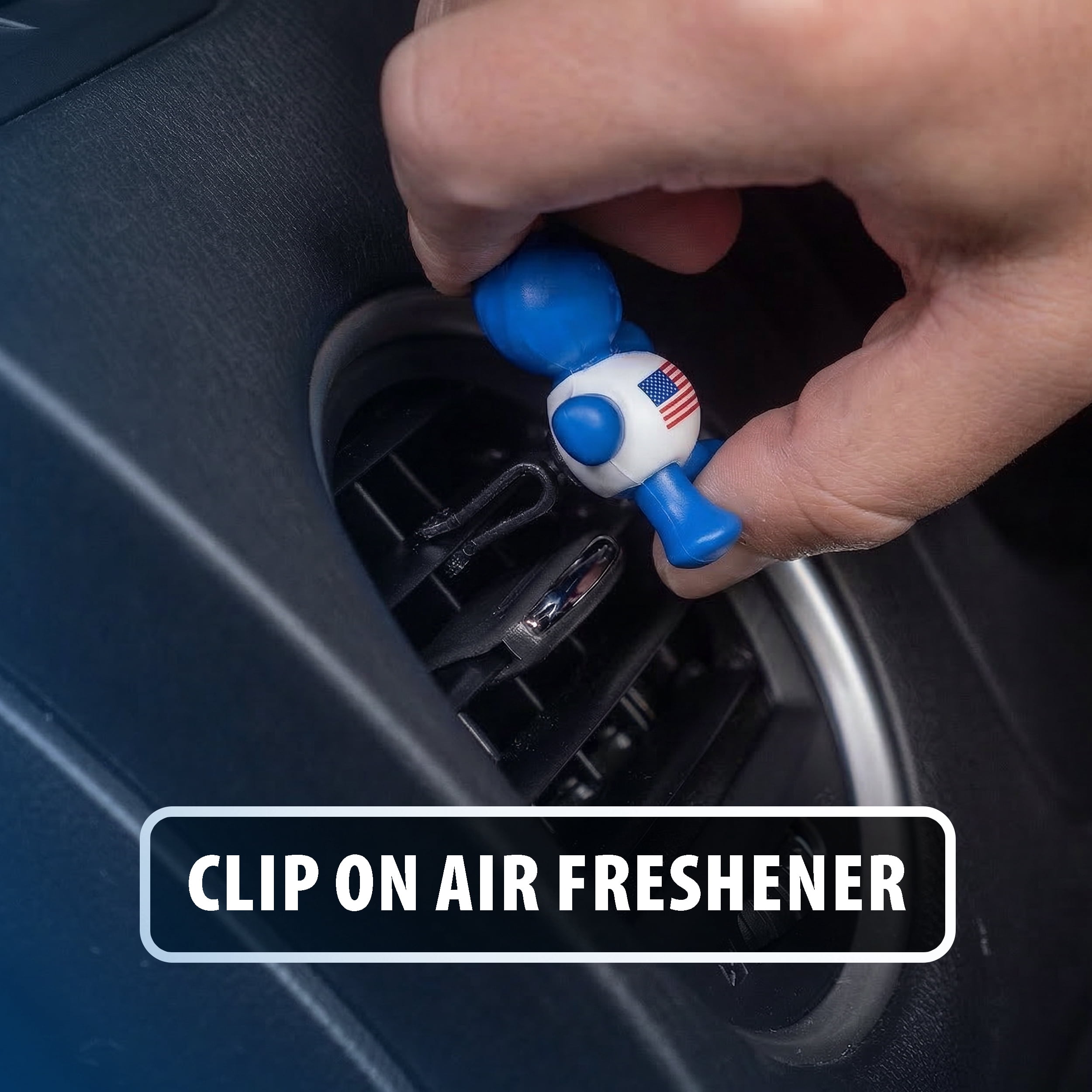 (2 pack) Little Joe 96419 USA Edition New Car Scent Car Air Freshener A/C Vent Clip Uses Alcohol-Free Fragrance Oil is Non-Hazardous and Non-Toxic Plastic, Pack of 1