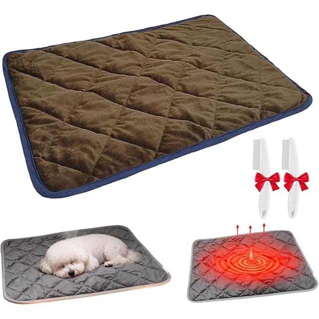 Thermal Reflection Pad with 5-Layer Constant Temperature System, Self Warming Pad for Dogs and Cats, Keeps Warmth by Reflecting Body Heat, Washable Pet Mat for Any Surface