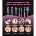 thumbnail image 2 of MelodySusie Nail Drill Bits Set, 7pcs Tungsten Carbide Diamond Nail Drill Bits for Acrylic Nails Poly Gel Cuticle Remove, 3/32'' Professional Nail Bits for Nail Drill Efile, 2 of 9