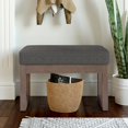 thumbnail image 2 of Simpli Home AXCOT-252S-EB Tabouret Repose-Pieds Milltown Petit Banc Ottoman, 2 of 2