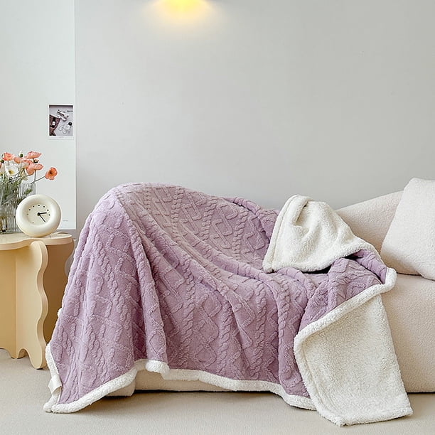 Manta polar | Manta reversible de felpa para sofá cama | Manta cálida de invierno para adultos | Manta suave de microfibra de 150x200 cm para el hogar, la oficina, viajes y camping