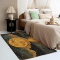 thumbnail image 3 of Moon Rugs for Living Room Bedroom - Mountain Rug 4x5 - Starry Sky Carpet for Home Decor - Washable Non Slip Patterned Indoor Large Area Rug - Soft & Low Pile (ZN&417), 3 of 7