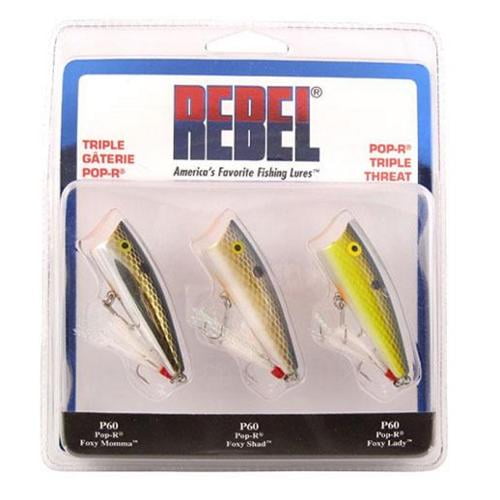 Rebel PopR Triple Threat 1/4 oz Fishing Lures