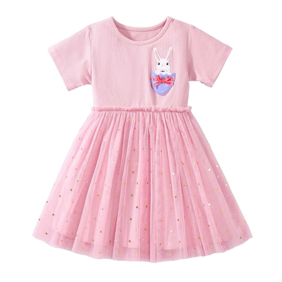 Shadoumai Girl Size 14-16 Easter Dresses Easter's Day Floral Backless Sleeveless Casual Birthday Dress with Tutu Skirt Flower Girl Dresses for Girls