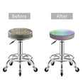 thumbnail image 5 of KLL Beautiful Glitter Round Bar Chair Cushion Cover 12 inch ,Bar Stool Protector with Elastic, Soft Washable, 5 of 6