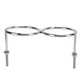 thumbnail image 1 of Portavasos de doble anillo de acero inoxidable 316 con arandela de tuerca de montaje sólida antiinclinación para yates RVs, 1 of 9