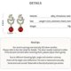 thumbnail image 2 of 2025 Chinese New Year Snake Earrings,Cubic Zirconia Red Pearl Stud Earrings, 2 of 5