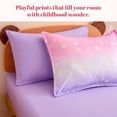 thumbnail image 7 of Sonive Twin Kids Comforter Set, 5 Pieces Super Soft and Fluffy Princess Bedding Set, Pink Star, 7 of 7