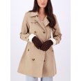 thumbnail image 2 of Isotoner Women's Ultraplush Microsuede Gloves with Sherpa Cuff, Brown, L/XL, 2 of 7