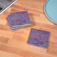 thumbnail image 3 of CafePress - Mauve Fans - Tile Coaster, Drink Coaster Set of 4, 3 of 4