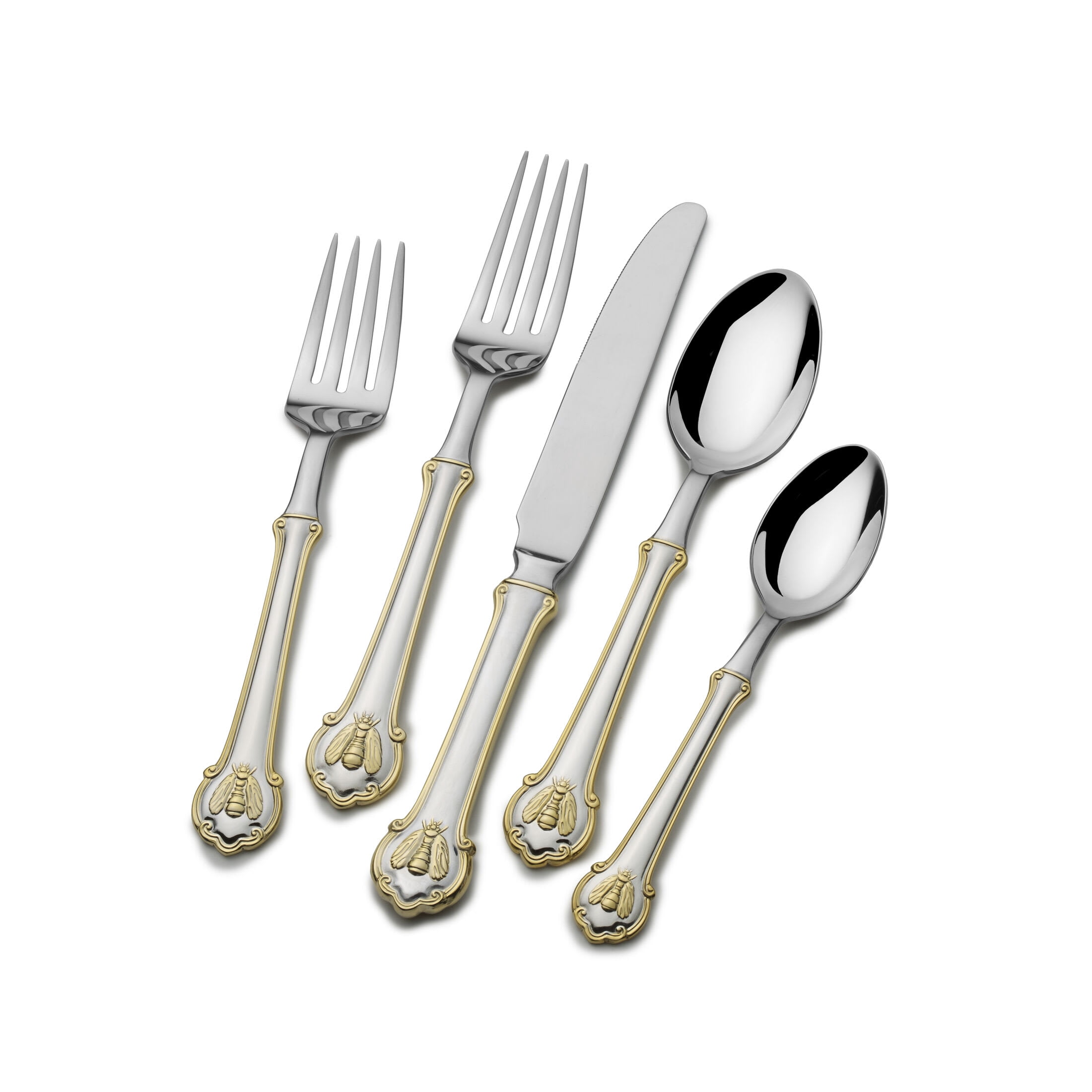 Wallace Napoleon Bee 18.10 Stainless Steel Forged 45-Piece Flatware Set, Service for 8