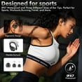 thumbnail image 5 of Wireless Earbuds 80Hrs Playtime IPX7-Waterproof Sports with Wireless Charging Case Over-Ear Earhooks-Black, 5 of 7