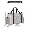 thumbnail image 3 of Honeii Daisies Flowers Print Gym Bag,Carry on Weekender Overnight Bag, Travel Duffel Bags, Personal Item Travel Bag,Tote Bag,Workout Dance Bag, 3 of 7