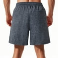 thumbnail image 6 of USNSM Men's Lightweight Breathable Athletic Running Shorts Cotton Casual Shorts with Zipper Pockets 7" Workout Gym Sweat Shorts Gray XL, 6 of 7