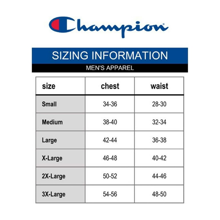 Champion jersey sizing best sale