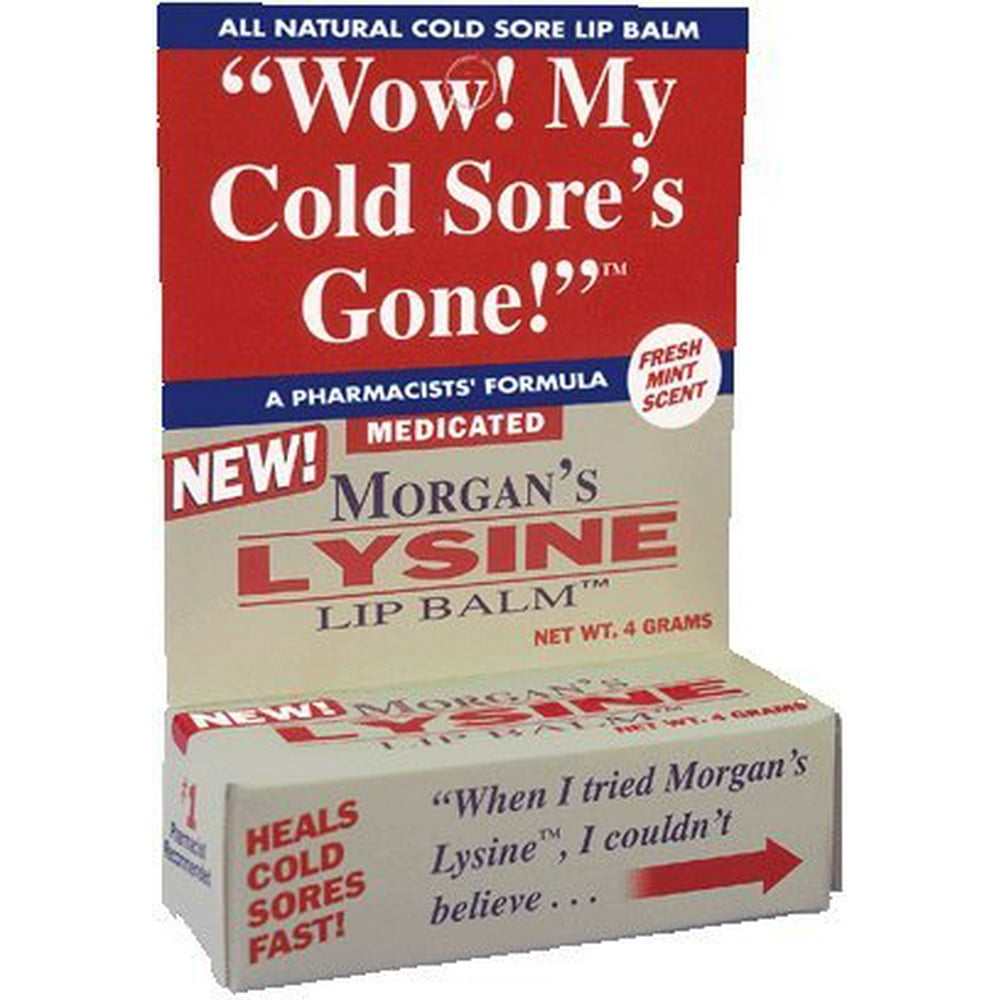 Lysine Lip Balm Medicated, 0.14 OZ (PACK OF 3)