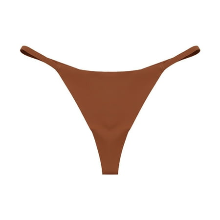 

TAIAOJING Women Thong âs Seamless Bikini Soft Stretch Invisibles No Show Hipster Underwear Panties Brief