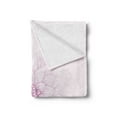 thumbnail image 2 of Dahlia Soft Flannel Fleece Throw Blanket, Ghastly Appearing Flower Close-up Sketch in Pale Purple Magenta Petals, Cozy Plush for Indoor and Outdoor Use, 70" x 90", Maroon White, by Ambesonne, 2 of 5