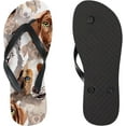 thumbnail image 3 of Dreamtimes Flip Flops Vintage Floral Flowers Puppy Dog Thong Slip On Slippers Beach Summer Sandals for Women Men Boy Girl Kid, 3 of 5